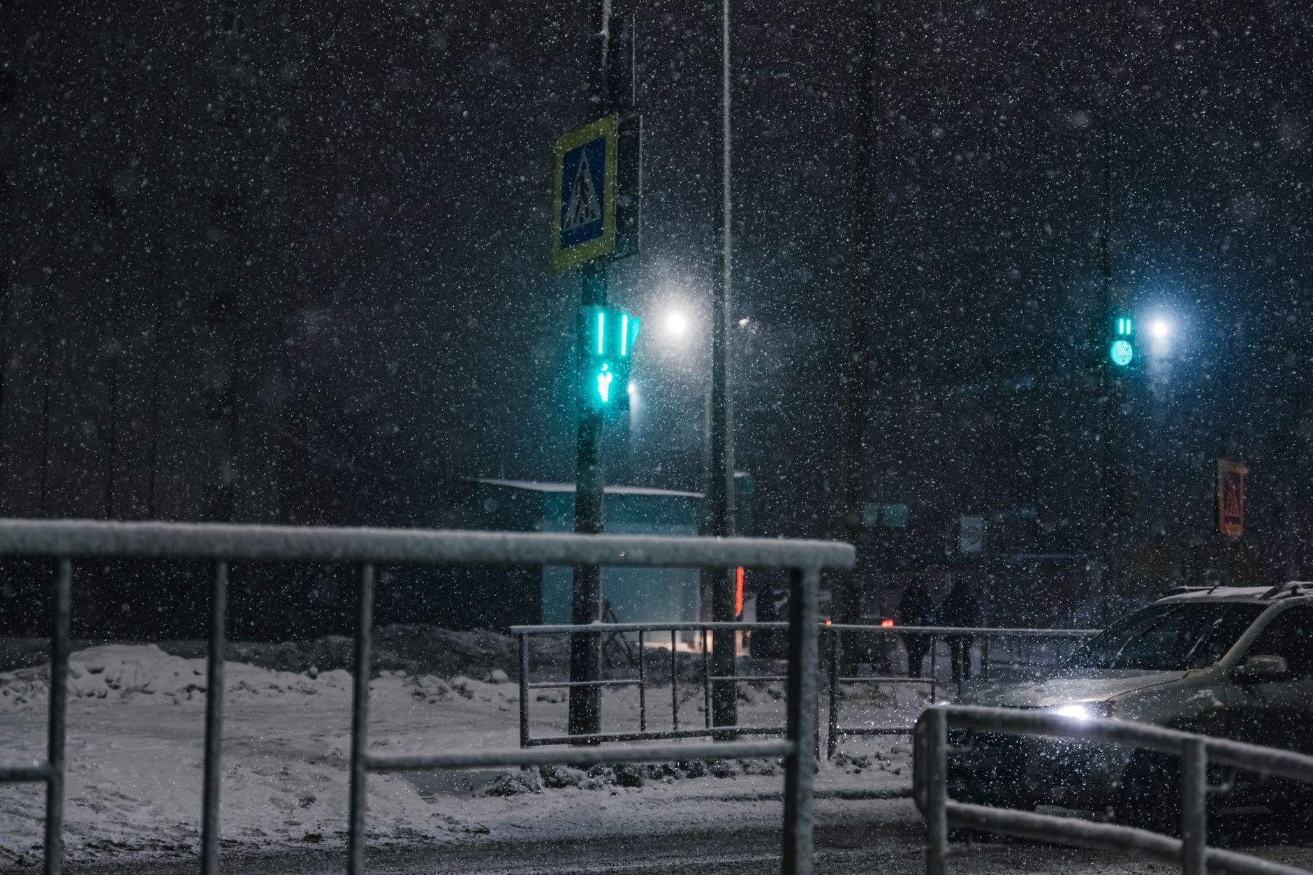 hazard lights car road