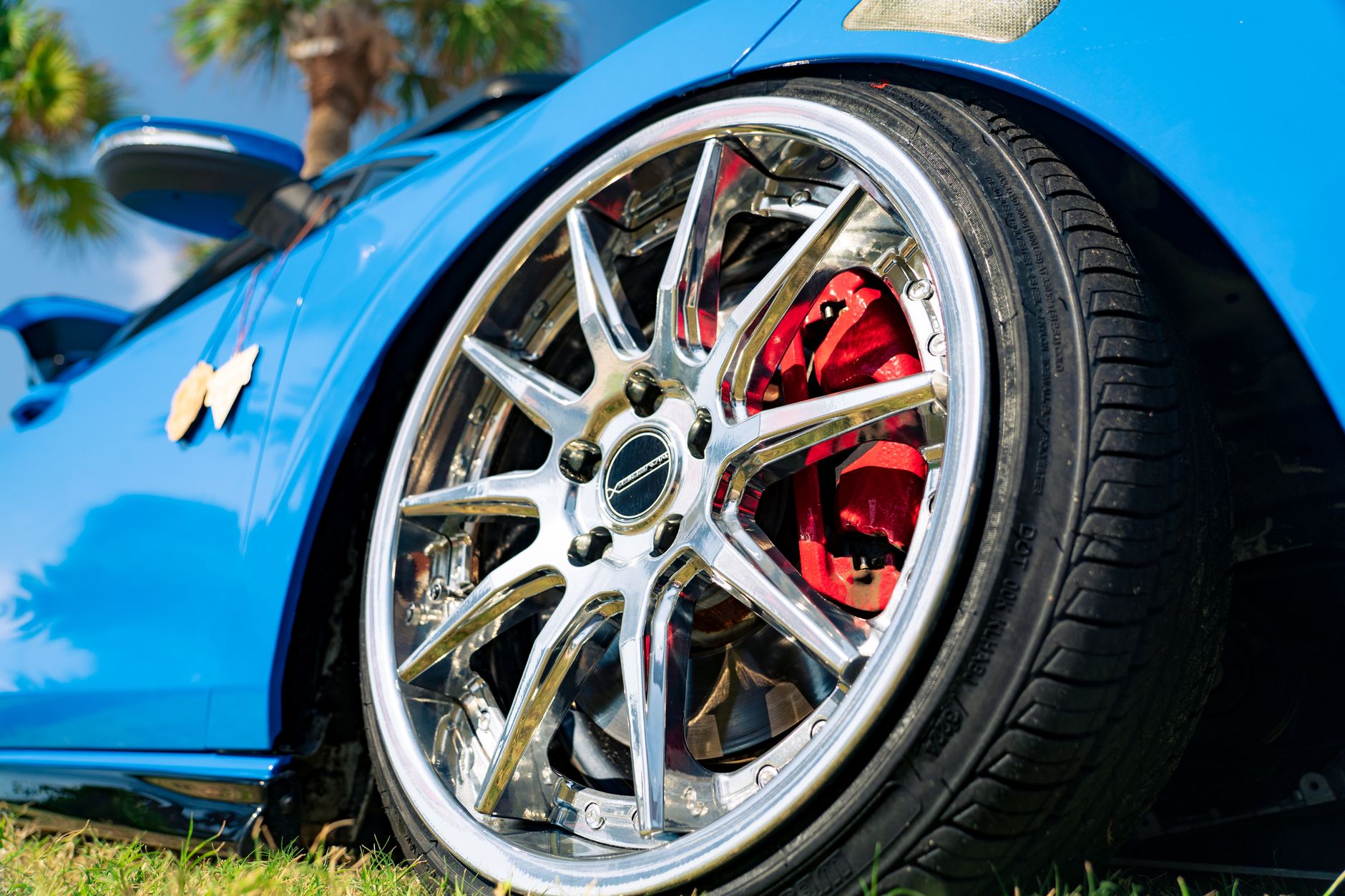 changing tire car