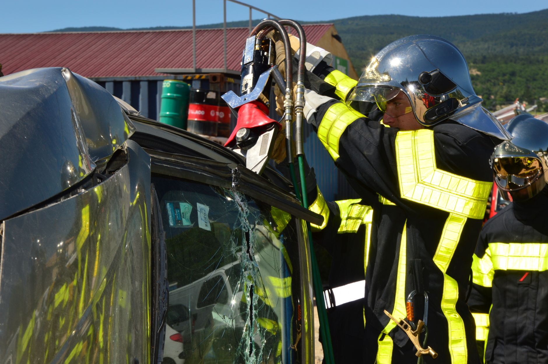 tow truck loading car