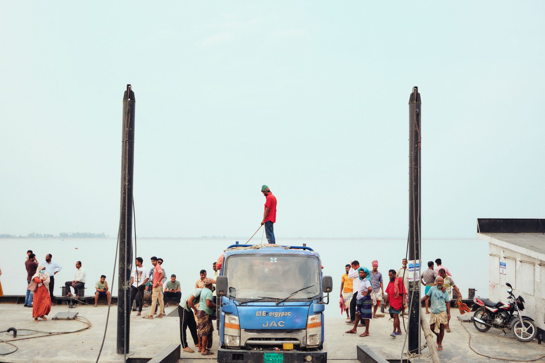 tow truck loading car